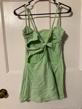 Light Green Women's Mini Dress/ Beach Coverup